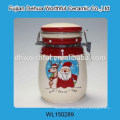 Christmas series ceramic seal pot with santa claus design